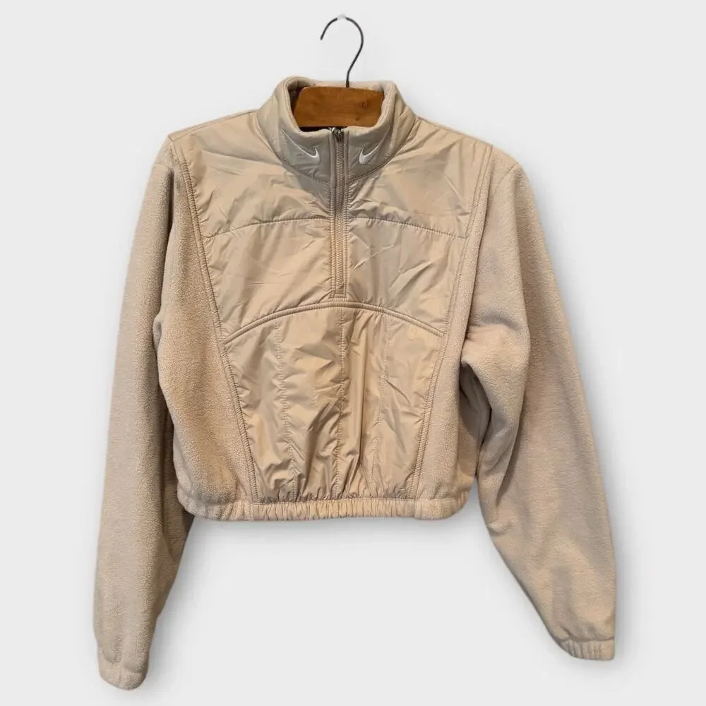 Nike Sportswear Swoosh Women's Easy Plush 1/4-Zip Top Jacket Size Small